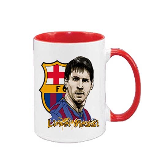 Premium Customized | Gift for Every Occassion l Personalized Photo Printed on Ceramic Coffee Mug. Inside and Handle Red Color (350 ml Pack of 1)